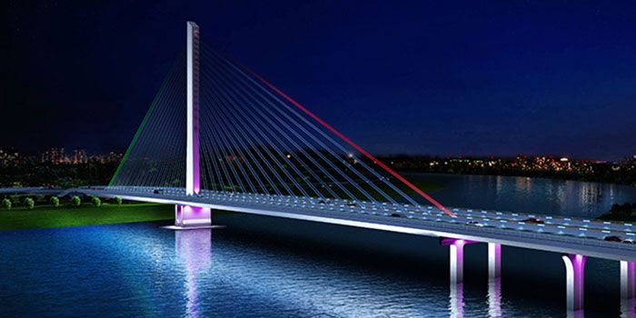 梅州廣州大橋LED燈珠照明應用案例